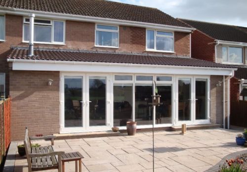 Single storey lean-to extension